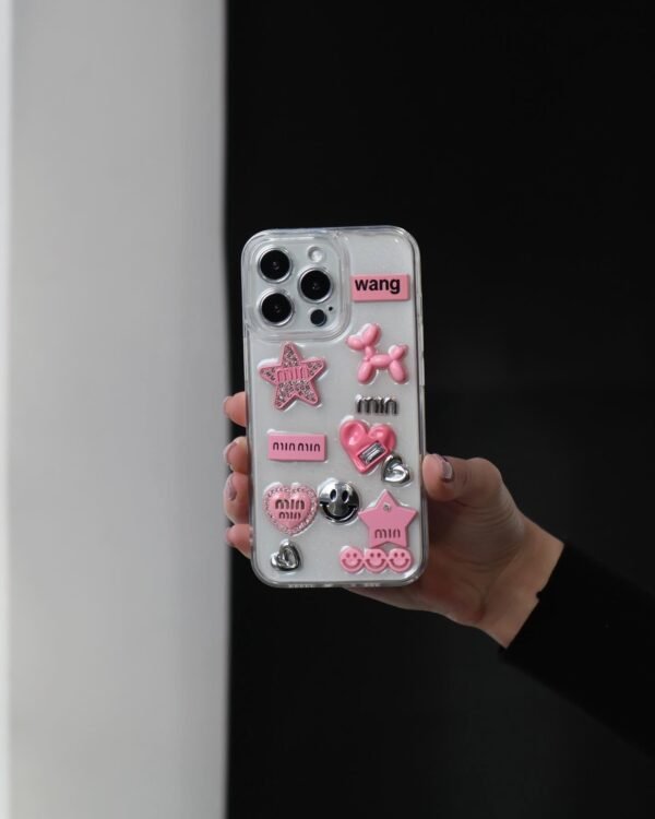 3D Pink iPhone case