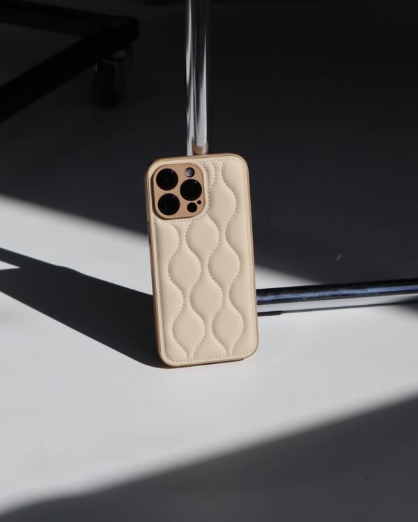 Beige Puffer iPhone case
