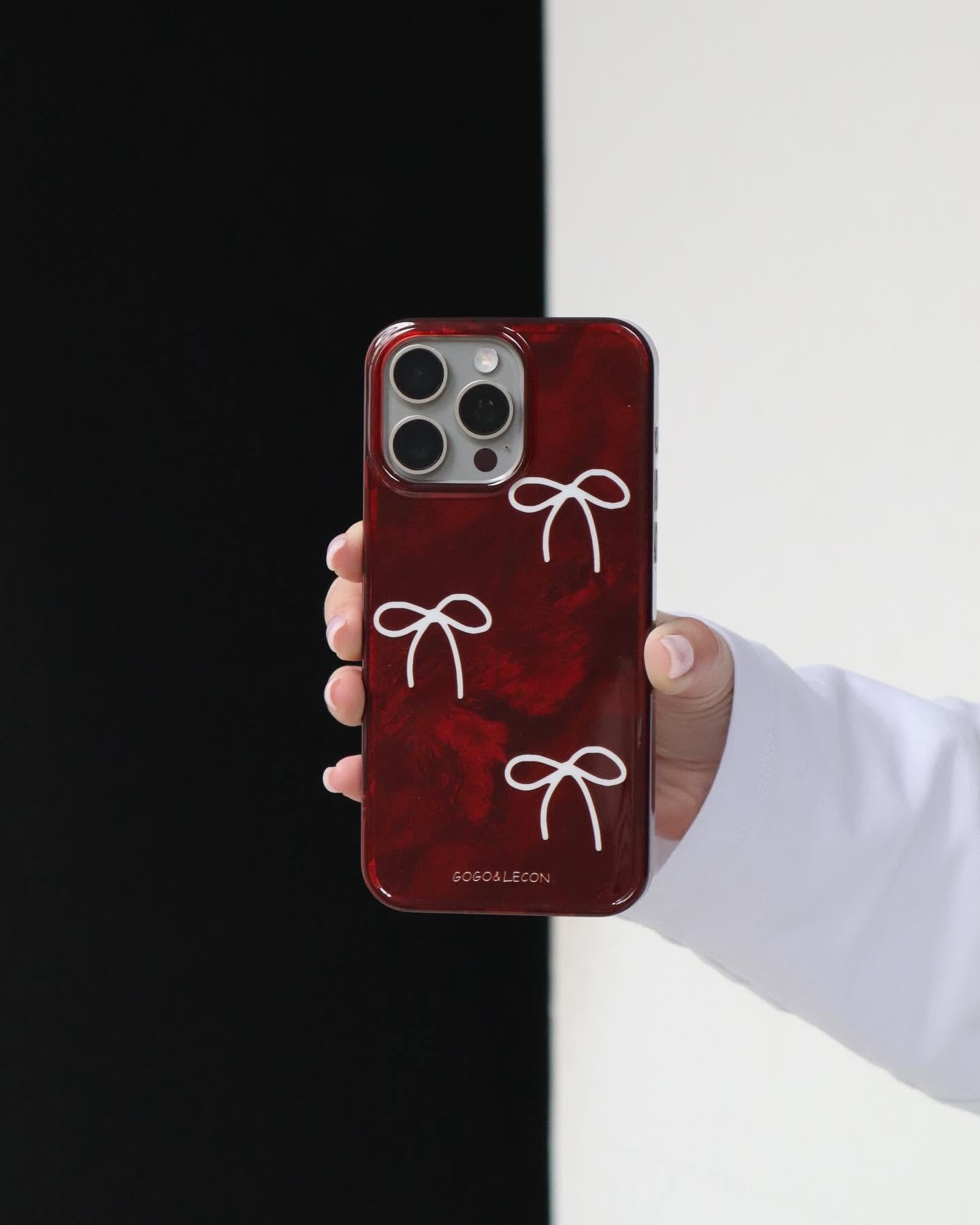 Dark red iPhone case