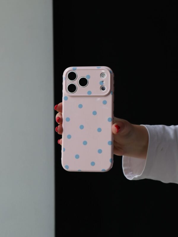 Blue Polka Dot iPhone case