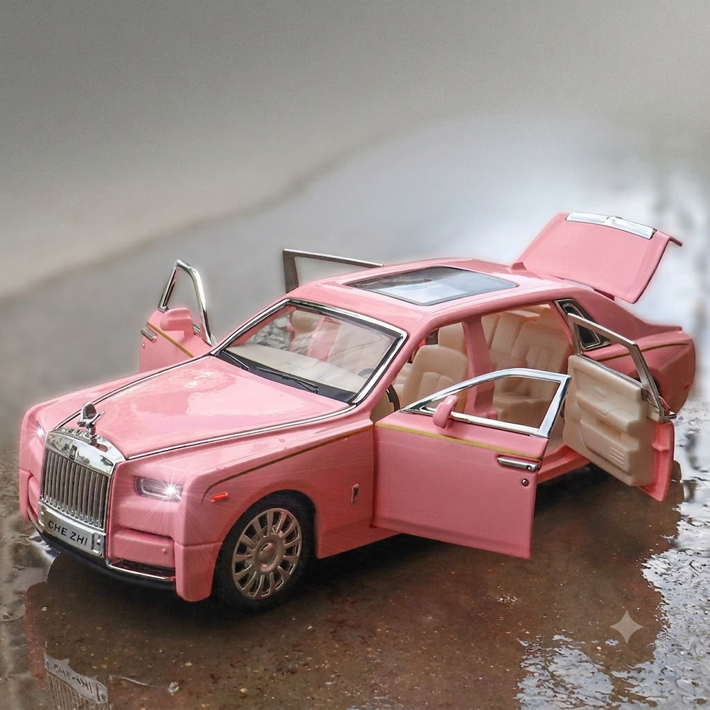 Pink 1:32 scale diecast Rolls-Royce