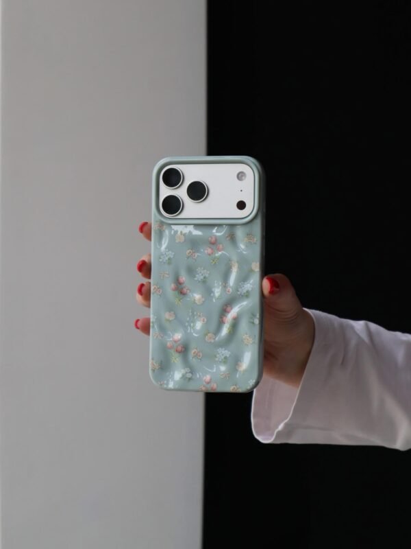Pink floral iPhone case