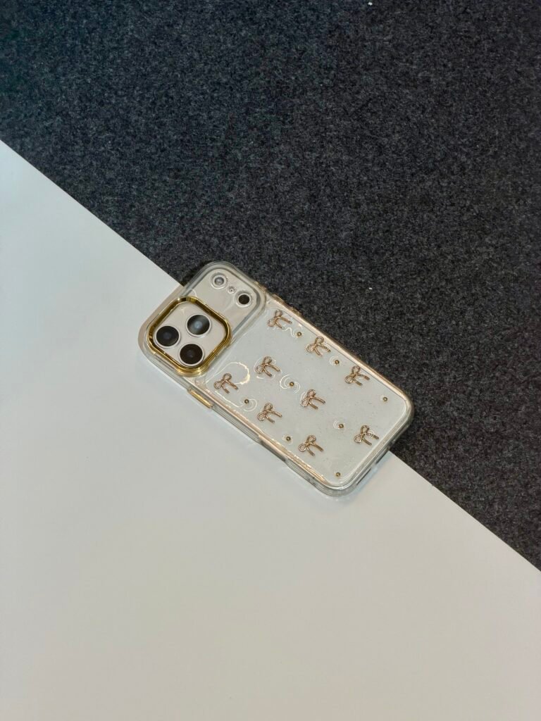 3D Golden bow iPhone case