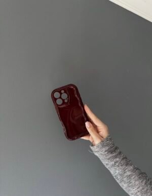 Burgundy iPhone case