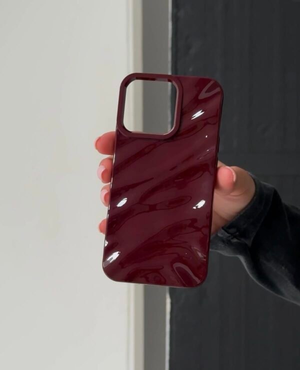 Cherry wavy iPhone case