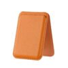 Orange Color Leather MagSafe Card Holder