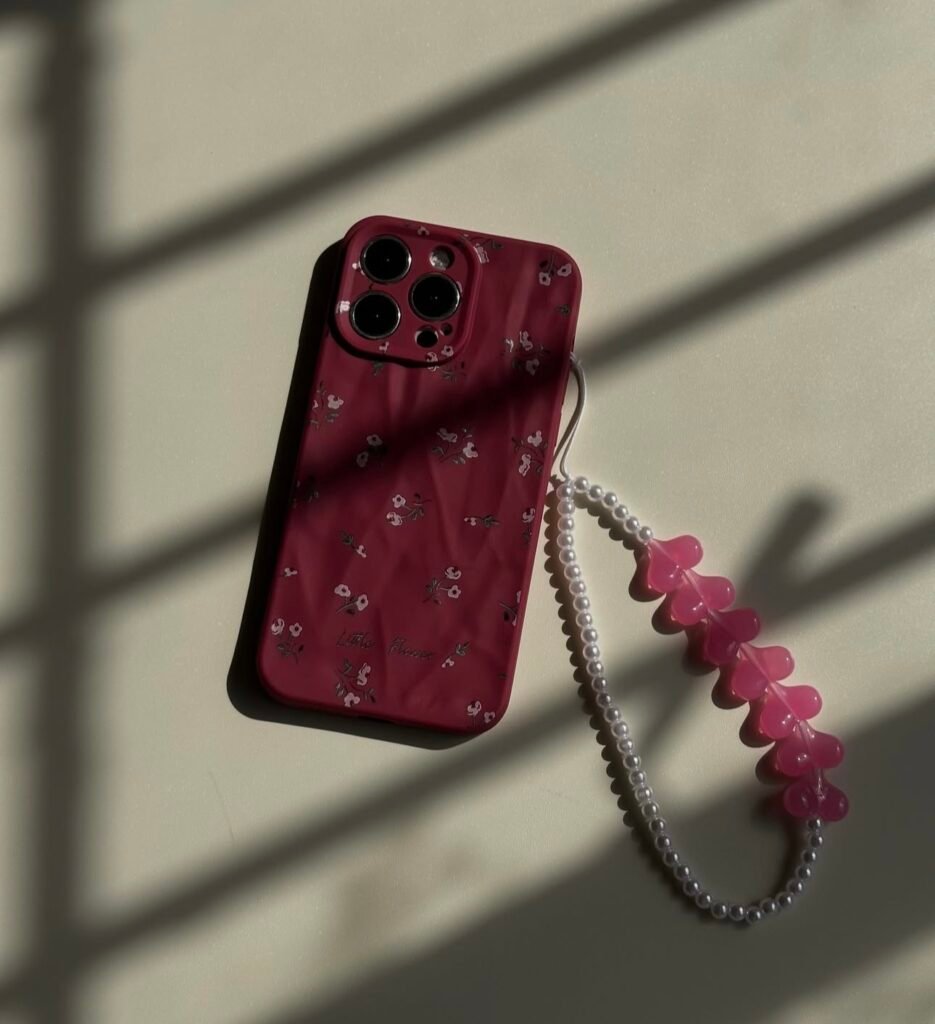 Flower Wrist Strap iPhone Case