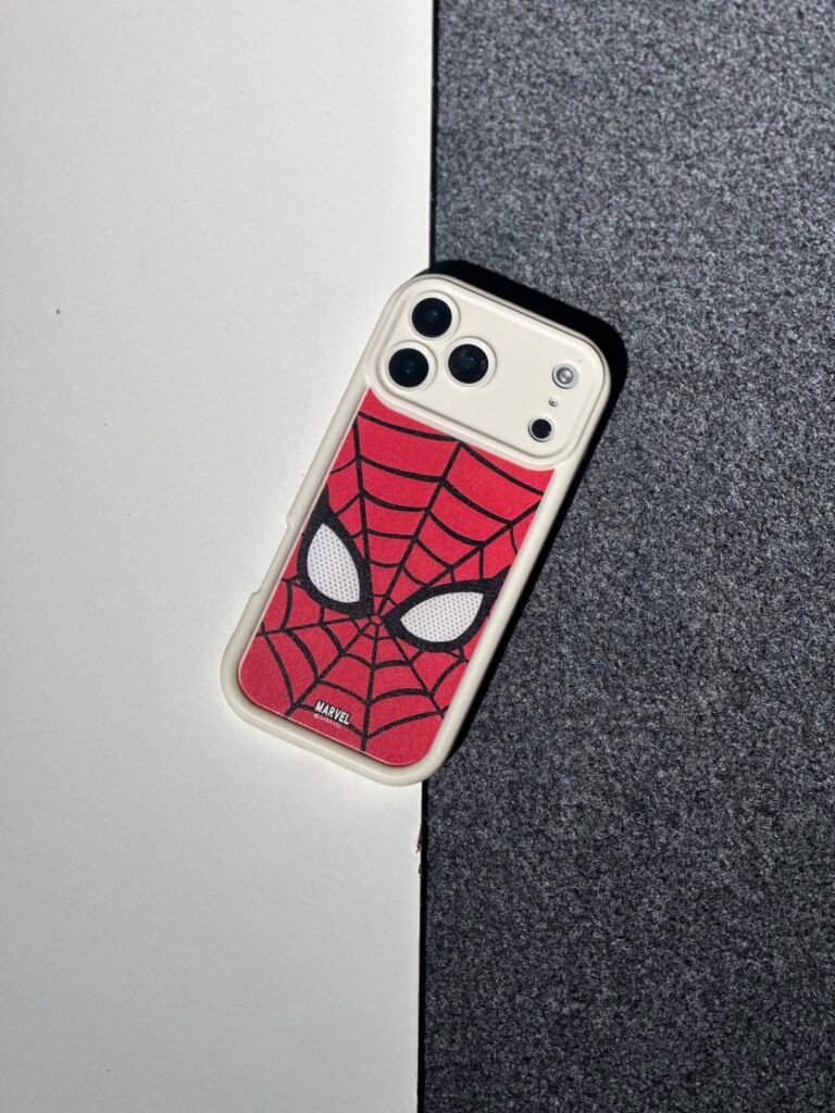 White Marvel Spider-Man Iphone Case