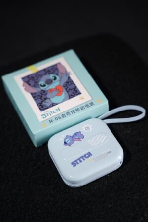 light blue Disney Stitch portable power bank