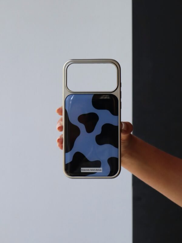 Glossy Blue iPhone Case