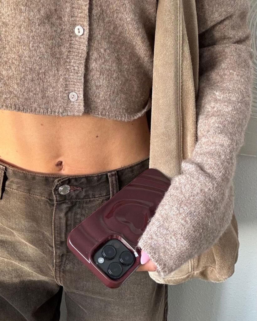Deep Burgundy iPhone Case