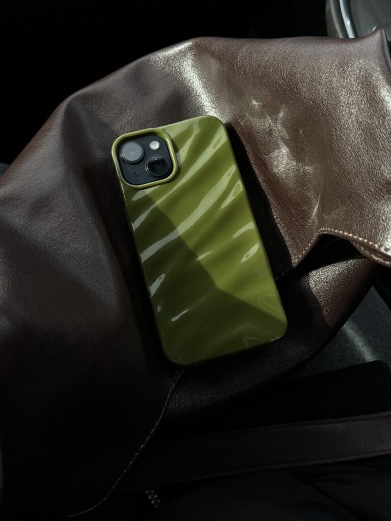 Green Glossy 3D iPhone Case