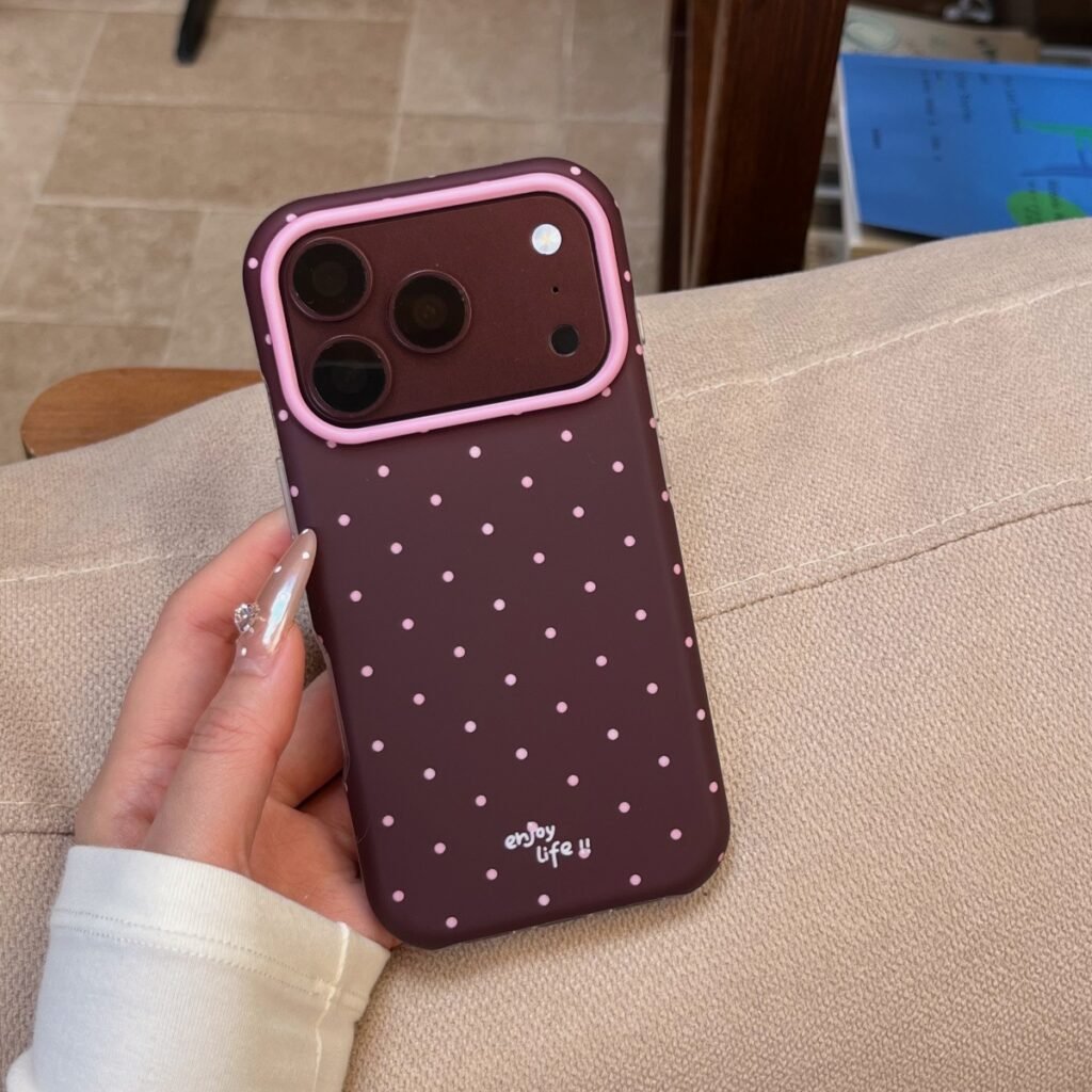 Retro-Style Polka Dot iPhone Case